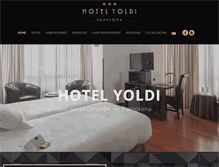 Tablet Screenshot of hotelyoldi.com